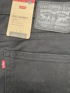 ■新品★W34★LEVI 510 SKINNY ブラック★510 スキニー★