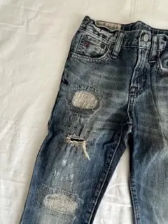 美品　ラルフローレン　ダメージデニムパンツ120