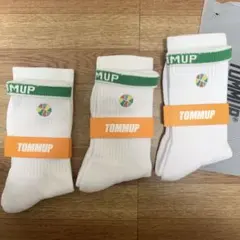 TOMMUP バスケットボールソックス　3足セット　白のサムネイル