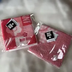 MARY QUANT タオルハンカチ 2枚セット デイジー柄