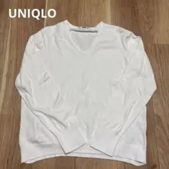 ユニクロ レディース L ニット ホワイト UNIQLO トップス