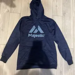 美品　マジェスティック テックフリース パーカー ネイビー XL