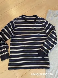 ユニクロ ウルトラストレッチセット パジャマ ネイビー 150 160サイズ