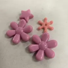 デコレーションパーツ ピンク物セット