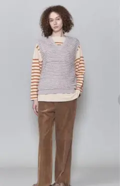 ＜6(ROKU)＞LOOP PATCH KNIT VEST/ベストのサムネイル