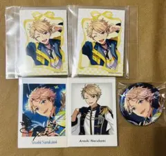 あんスタ 鳴上嵐 展示会 ぱしゃっつ 缶バッジ 硬質カードケース