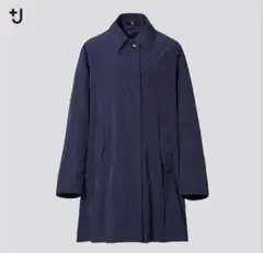 新品タグ付き　ユニクロ+J　オーバーサイズ　ライトコート　ネイビー　XS
