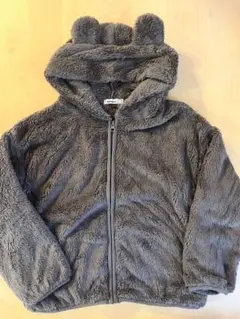 未使用 PAIR MANON モコモコ くま耳フリースパーカー 130