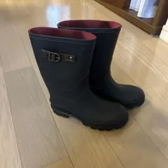 黒いバックル付き長靴21センチ