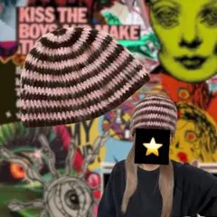 ビーニー ニット帽 クロシェハット クラッシャーハット