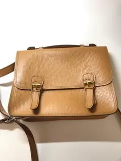 ベージュ ショルダーバッグ レディース クロコ型押し