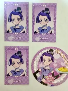 プリキュア　スイパラ　缶バッジ　剣崎真琴 プリキュア スイパラ 剣崎真琴 まこと ミニフォトカード 缶バッジ