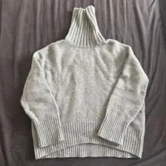 GALERIE VIE　ファインウール　タートルネックプルオーバーニット