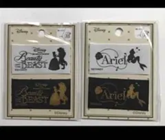 ディズニー プリンセス ベル アリエル セット 刺繍 タグ ワッペン