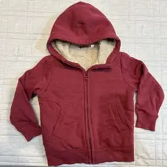 UNIQLO ふわふわパーカー　ワインレッド 110