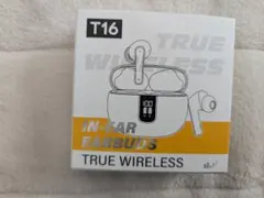 T16 ワイヤレスイヤホン ブラック 黒 充電ケース付き