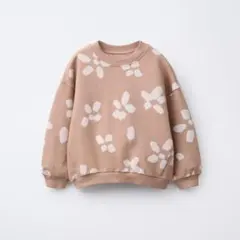 【新品未使用】 zara ザラキッズ　フラワープリントスウェット　104