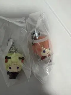 銀魂　吉原大炎上　めじるしアクセサリー　神楽・月詠　2点セット