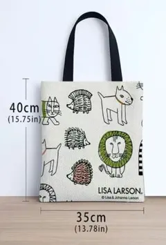 【新品未使用】LISA LARSON トートバッグ アニマル柄 北欧雑貨