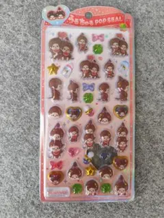 【正規品】モンチッチ　うるちゅるポップシール