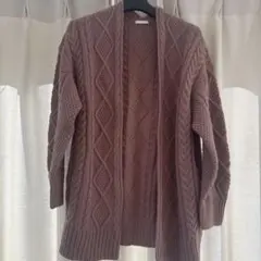 ケーブルニットカーディガン Mサイズ