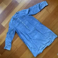 無印　デニム　チュニック　S-M