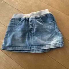デニムブルー ハートポケット スカート 95