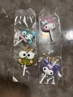 サンリオ　カラフルキャンディチャーム4個セット