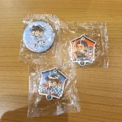 名探偵コナン くら寿司 ビッくらポン 缶バッジ・ラバーキーホルダー コナン