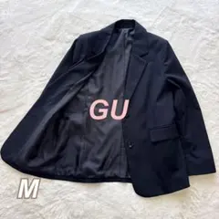 ☆美品 GU オーバーサイズテーラードジャケット ブラック サイズM