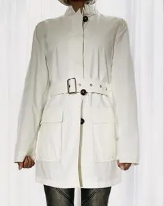 美品・定価2.5万】BELLWOOD ニットポロ 48 ブルー×白 イタリア製 