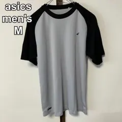 asics メンズ 半袖Tシャツ グレー×ブラック Mサイズのサムネイル