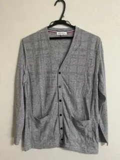 THE SHOP TK グレー Vネックカーディガン M