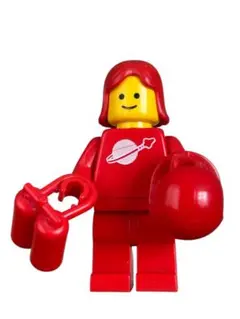 レゴ　LEGO ミニフィグ　クラシックスペース　赤色　宇宙飛行士　アイテムセット