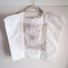 スヌーピー ボールアンドチェーン バンダナ柄 ホワイト Lサイズ 正規品 白