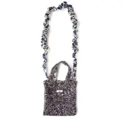 【完売品】Uhr スパンコール ミニショルダーバッグ シルバー