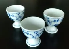 Royal Copenhagen ブルーフルーテッド エッグスタンド 3個のサムネイル