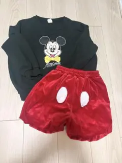 バースデー購入 ミッキーなりきりセットアップ 120cm デ ィズニー着用2回