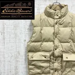 GT78《黒タグ前期　USA製》エディーバウアー　ダウンベスト　カラコラム80s