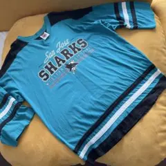 NHL San Jose Sharks ユニフォームタイプ　レア　ロンＴ　USのサムネイル