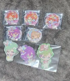 あんスタ アニカフェ 缶バッジ ひなた、ジュイス、マヨイ、藍良、巽