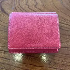 BARCOS 二つ折り財布 レッド