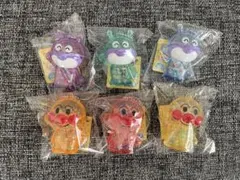 それいけ!アンパンマンシャカシャカクリアキーホルダー　コンプリート 全6種