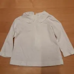 familiar 襟付きホワイトシャツ 80