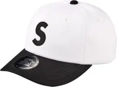 新品★スターター キャップ Sロゴ ホワイト モノトーン ブラック フリーサイズ