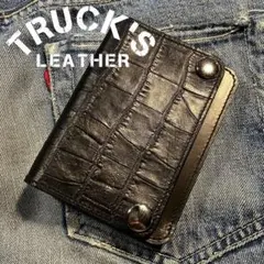 お札が折れない！ミドルトラッカーウォレット 3層 シルバー 栃木レザー