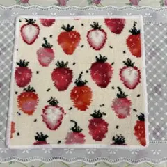 FEILER フェイラー　タオルハンカチ　ストロベリードット　B品