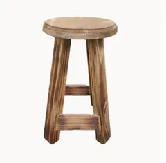 ほぞ組】木製スツール 高さ43cm 丸椅子 stool 花台 - メルカリ