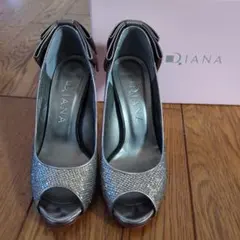 Diana スパンコールオープントゥハイヒール
