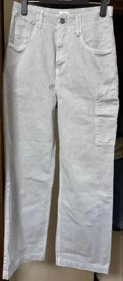 【新品未使用】the Barnett ライトブルーストライプパンツ